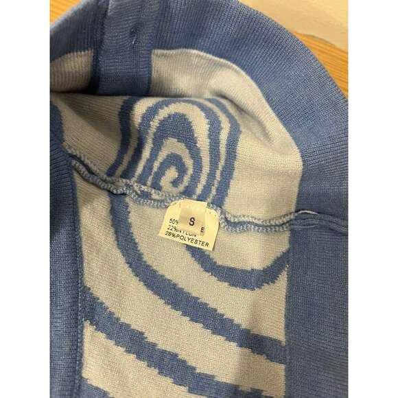 Colorful Natalie Blue Croptop With Collar EUC Women’s Juniors Small - Picture 3 of 4